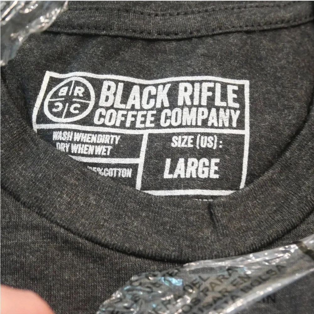 NIP Black Rifle Coffee Company Men's Company Coffee Bomber T-Shirt - Picture 4 of 5